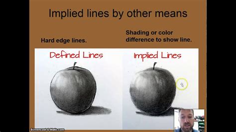 what is an implied line in art and how does it relate to the psychology of color?